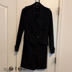 Simply Vera Vera Wang Black Trench Coat